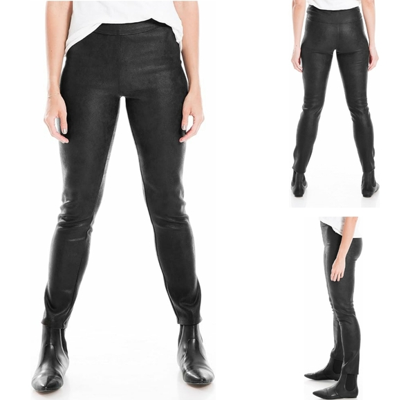 Max Studio | Camel-coloured Faux Leather Leggings - Picture 2 of 7